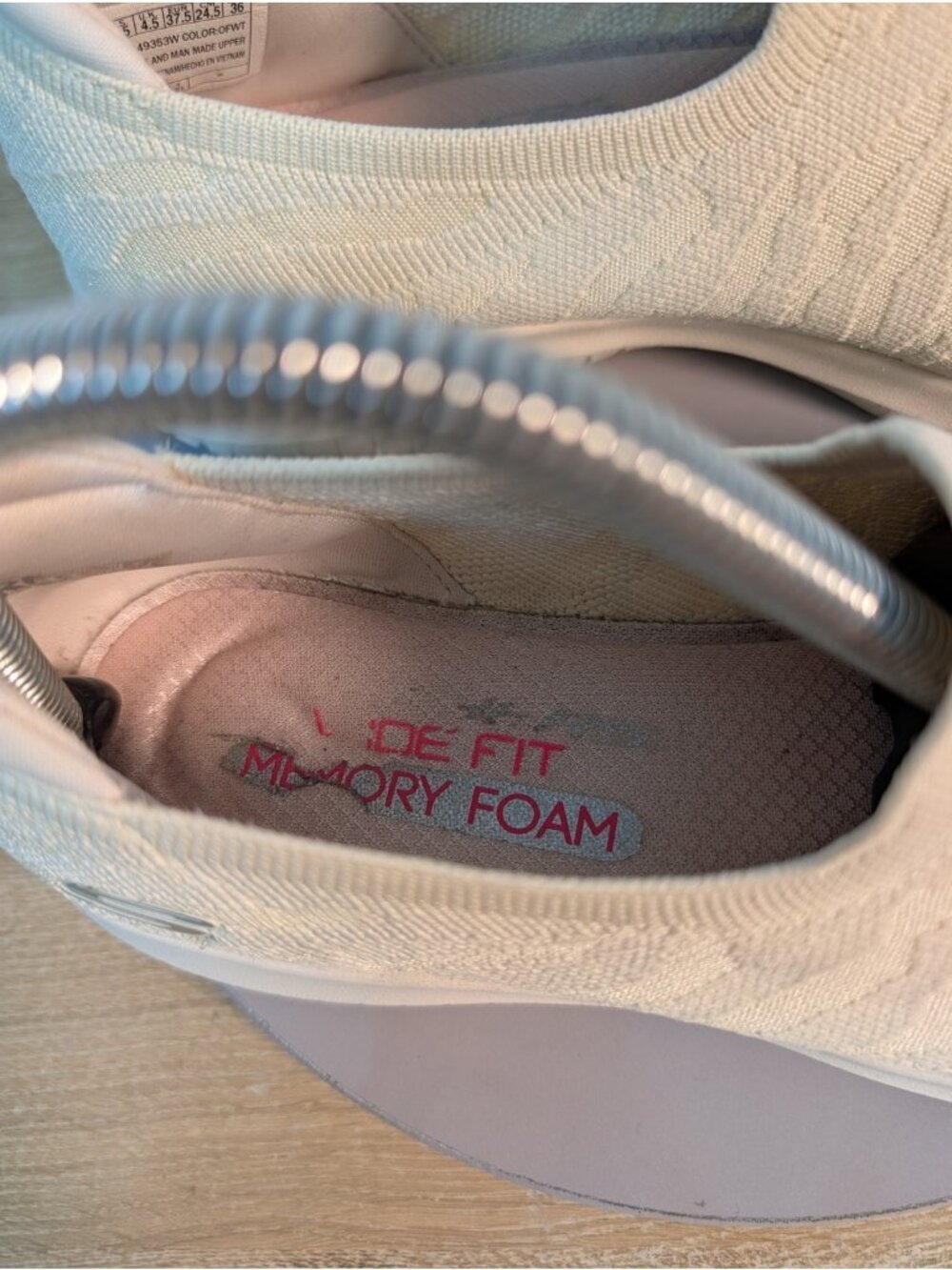 Skechers Ultra Flex Wild Eye Slip On Walking Shoes Beige 7.5 Women's Comfort - Picture 10 of 11